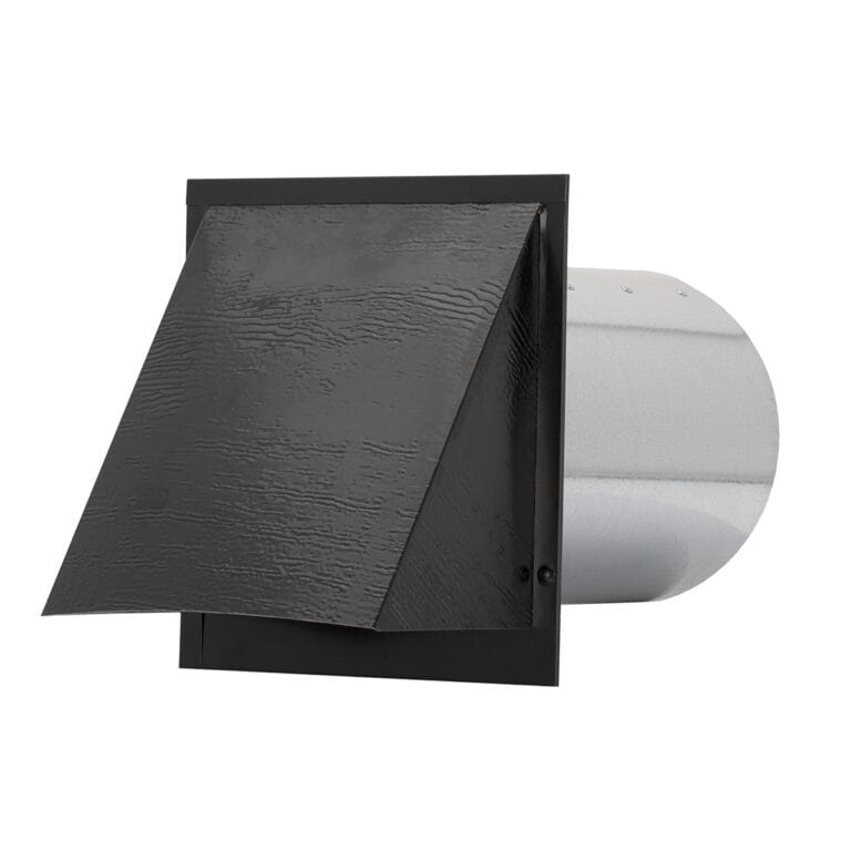 FAMCO Horizontal textured wall vent, painted black