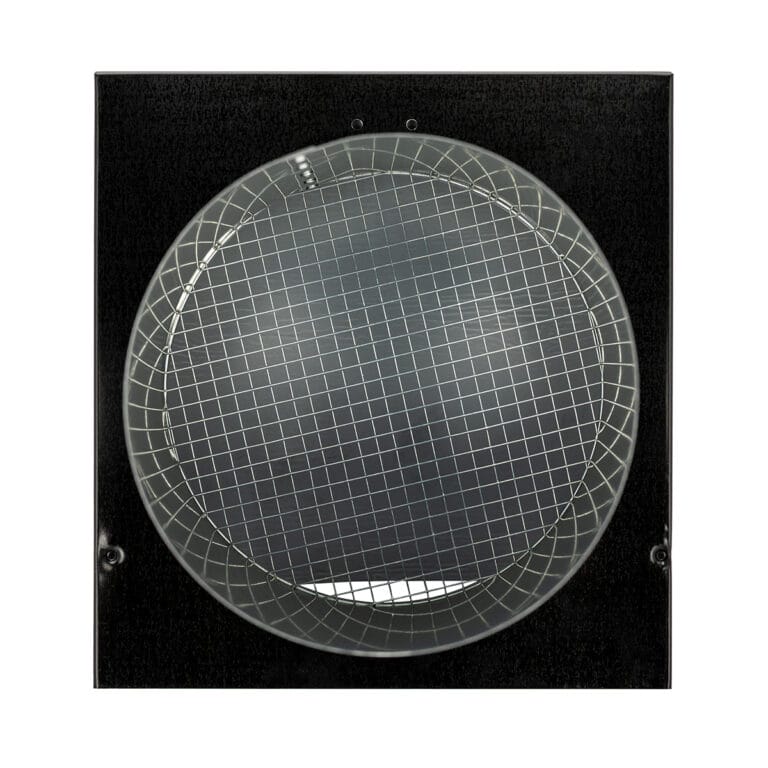 FAMCO Horizontal textured wall vent, painted black