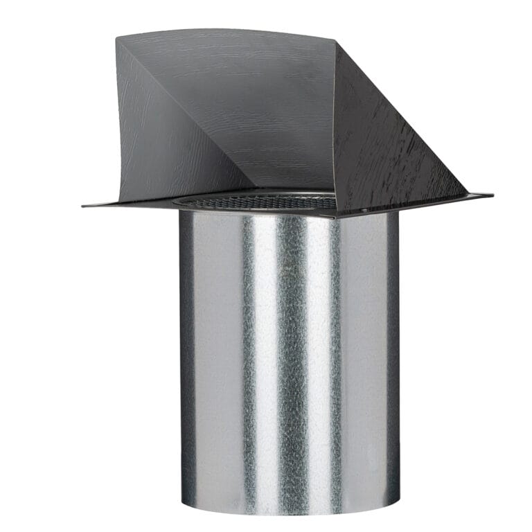 FAMCO Horizontal textured wall vent, painted black