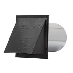 FAMCO Horizontal textured wall vent, painted black