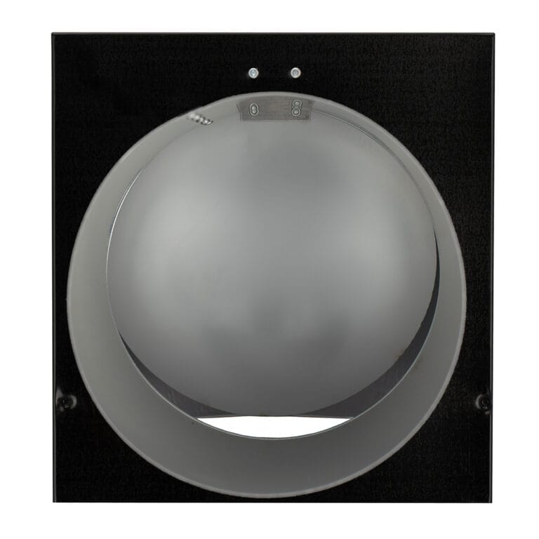 FAMCO Vertical textured wall vent, painted black