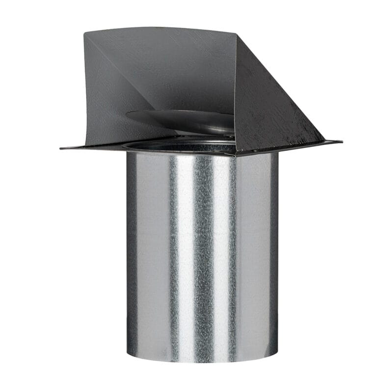 FAMCO Vertical textured wall vent, painted black