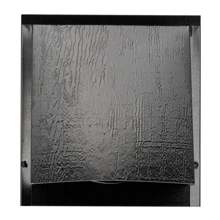 FAMCO Vertical textured wall vent, painted black
