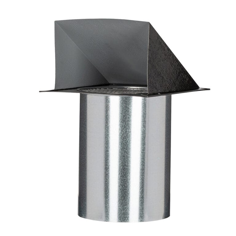 FAMCO Vertical textured wall vent, painted black