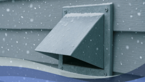 A snow-blocked dryer vent, how to prevent